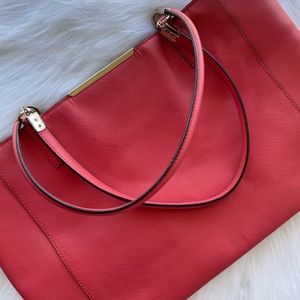 Coach Coral Leather Tote